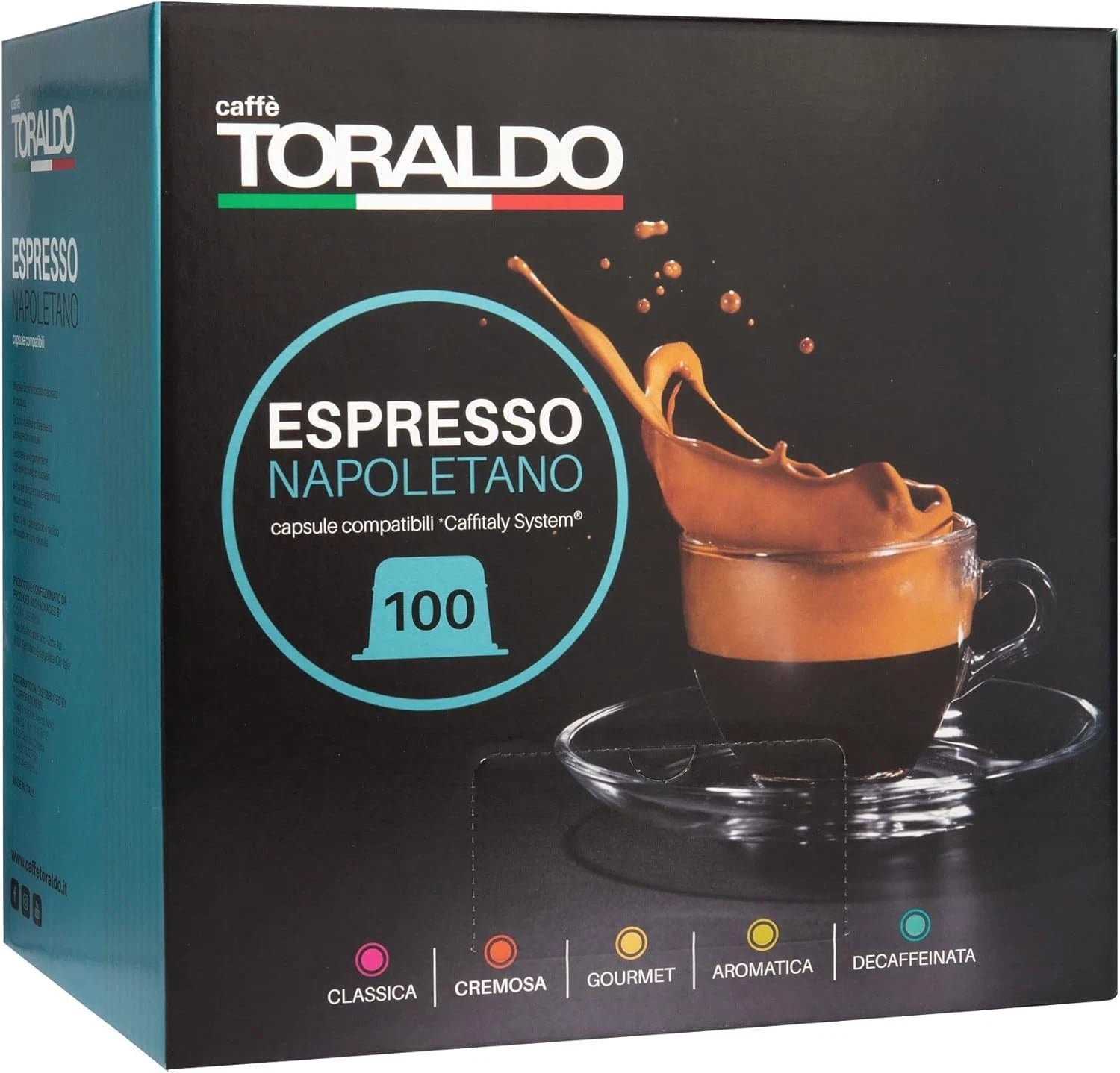 100 Capsule Compatibili Caffitaly Caffè Toraldo Miscela Cremosa -CAFFITALY-